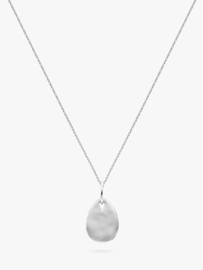 John Lewis Monica Vinader Ziggy Mini Petal Pendant Necklace Silver 38cm- Buy online at McGrocer