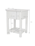 Great Little Trading Co white bedside table H57xW40xD36cm, UK version