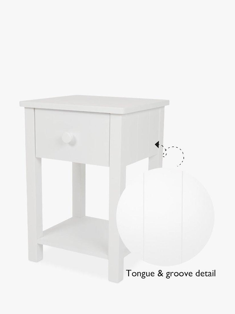 Great Little Trading Co white bedside table H57xW40xD36cm, UK version