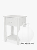 Great Little Trading Co white bedside table H57xW40xD36cm, UK version