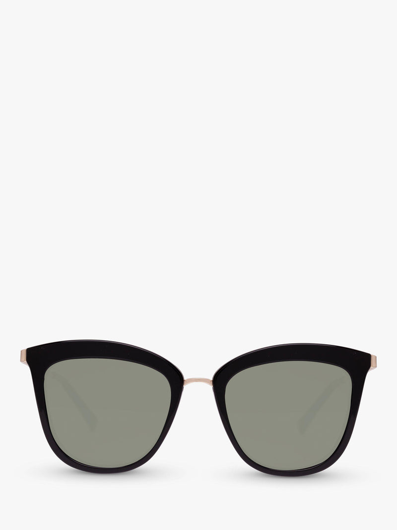 Le Specs Caliente cat eye sunglasses Black Gold - British product