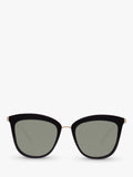 Le Specs Caliente cat eye sunglasses Black Gold - British product