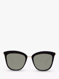 Le Specs Caliente cat eye sunglasses Black Gold - British product