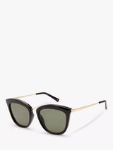 John Lewis Le Specs Women's Caliente Cat's Eye Sunglasses Black Gold- Buy online at McGrocer