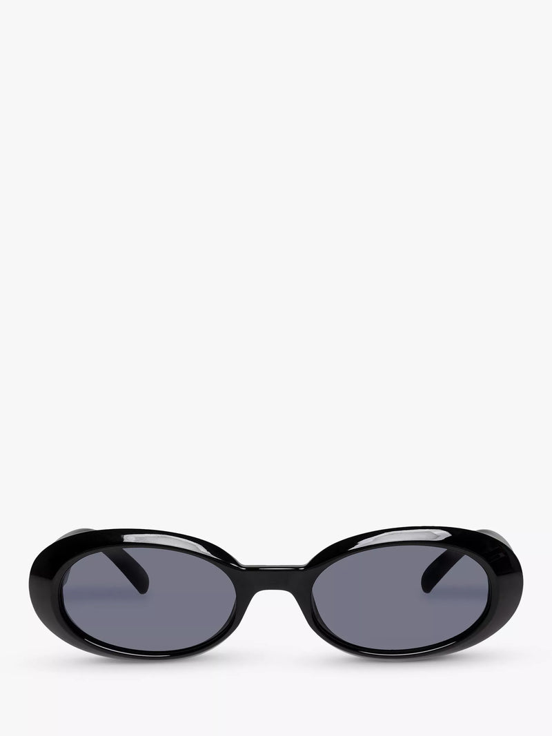 Le Specs oval sunglasses black frame 53mm (British brand)