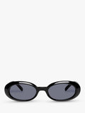 Le Specs oval sunglasses black frame 53mm (British brand)