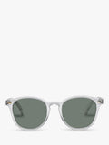 Le Specs Bandwagon polarised round sunglasses clear green tint, UK version