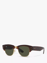 John Lewis Ray-Ban RB0316S Men's Mega Clubmaster Oval Sunglasses Mock Tortoise/Gold- Buy online at McGrocer