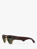 Ray-Ban Clubmaster oval sunglasses mock tortoise gold 50mm (British brand)