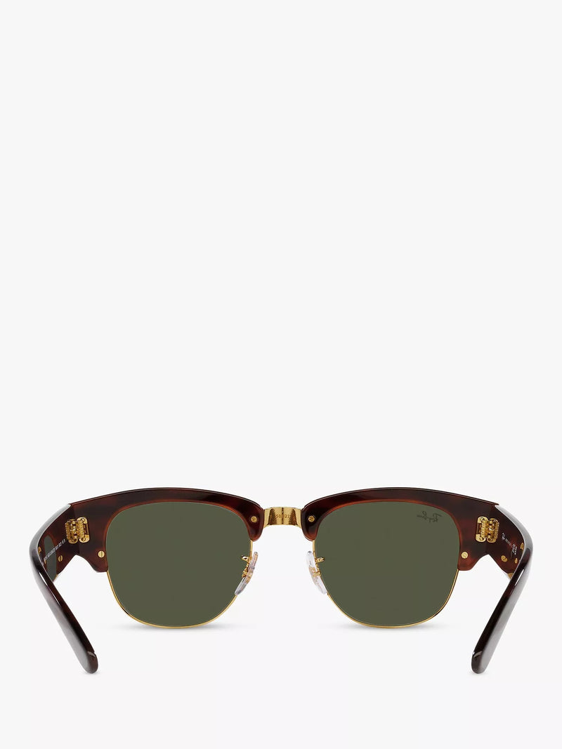 Ray-Ban Clubmaster oval sunglasses mock tortoise gold 50mm (British brand)