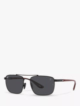 John Lewis Ray-Ban RB3715M Scuderia Ferrari Men's Square Sunglasses Black/Grey- Buy online at McGrocer
