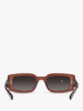 Ray-Ban Kiliane polarised rectangular sunglasses transparent brown (British brand)