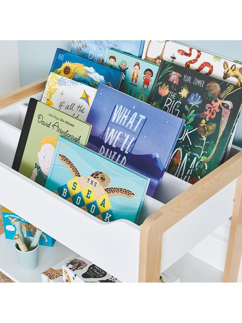 Great Little Trading Co toddler bookcase white, imported from the UK