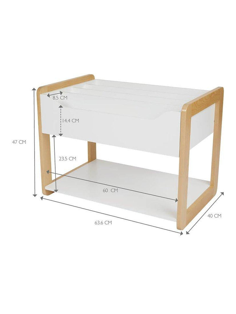 Great Little Trading Co toddler bookcase white, imported from the UK