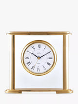 John Lewis Acctim Colgrove Roman Numeral Mantel Clock, Gold- Buy online at McGrocer