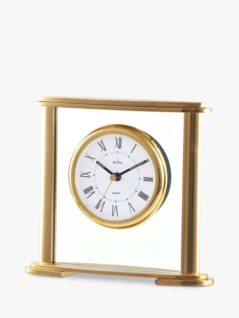 Acctim Colgrove Roman numeral mantel clock gold, UK version