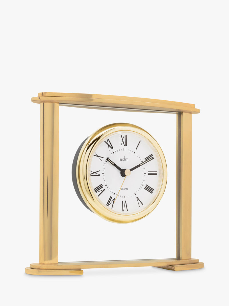 Acctim Colgrove Roman numeral mantel clock gold, UK version
