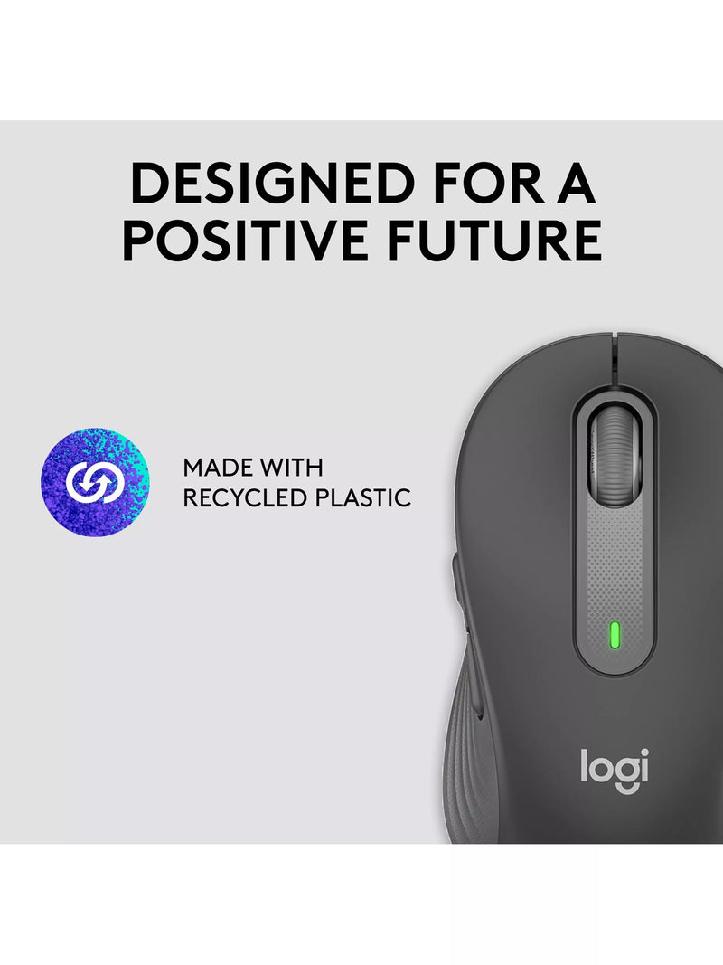 Logitech Signature M650 graphite wireless mouse (British brand)