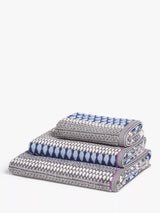 John Lewis Margo Selby Kensal Towels Blue Cotton Bath Towels- Buy online at McGrocer