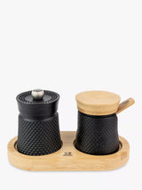 John Lewis Peugeot Bali Spice Palace Cast Iron & Bamboo Pepper and Salt Mill Set, Matt Black- Buy online at McGrocer