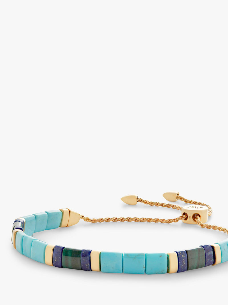 Monica Vinader Delphi Turquoise beaded bracelet 11cm, imported from the UK