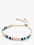 Monica Vinader Delphi Jasper gemstone bracelet 11cm gold, imported from the UK