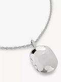 Monica Vinader sterling silver ID locket necklace, imported from the UK