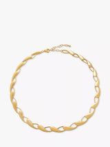 John Lewis Monica Vinader Nura Choker Necklace in Gold, 38-44.5cm- Buy online at McGrocer