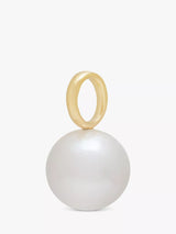 John Lewis Monica Vinader Nura Round Pearl Pendant Charm, Gold- Buy online at McGrocer