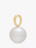 Monica Vinader Nura round pearl pendant charm gold plated, UK version