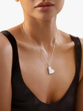Monica Vinader heart locket charm sterling silver (British brand)
