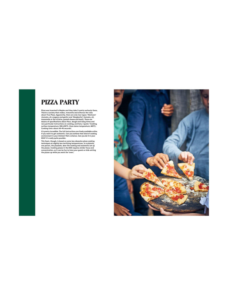 BBQ cookbook with Feasts recipes by Tim Hayward for outdoor cooking (British brand)