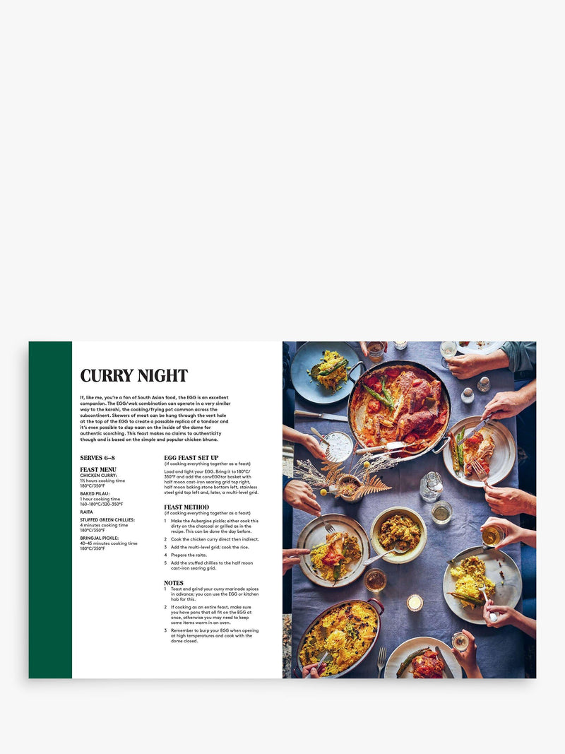 BBQ cookbook with Feasts recipes by Tim Hayward for outdoor cooking (British brand)