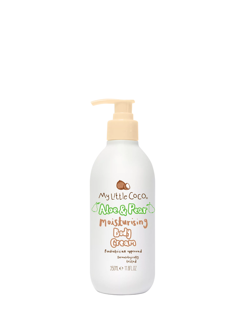 My Little Coco Aloe & Pear Baby Body Cream 350ml, imported from the UK