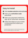McAfee Total Protection security software 5 devices, imported from the UK