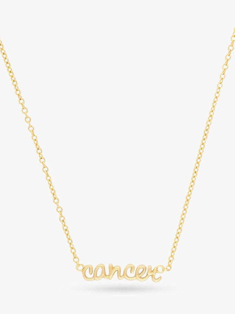 Wanderlust + Co Zodiac chain necklace gold plated brass pendant - British product