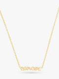 Wanderlust + Co Zodiac chain necklace gold plated brass pendant - British product