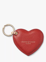 John Lewis Aspinal of London Leather Heart Keyring- Buy online at McGrocer