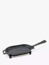 John Lewis Ooni Cast Iron Grizzler Pan & Stainless Steel Trivet Stand 26cm- Buy online at McGrocer