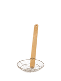 School Of Wok stainless steel wok strainer with bamboo handle, imported from the UK