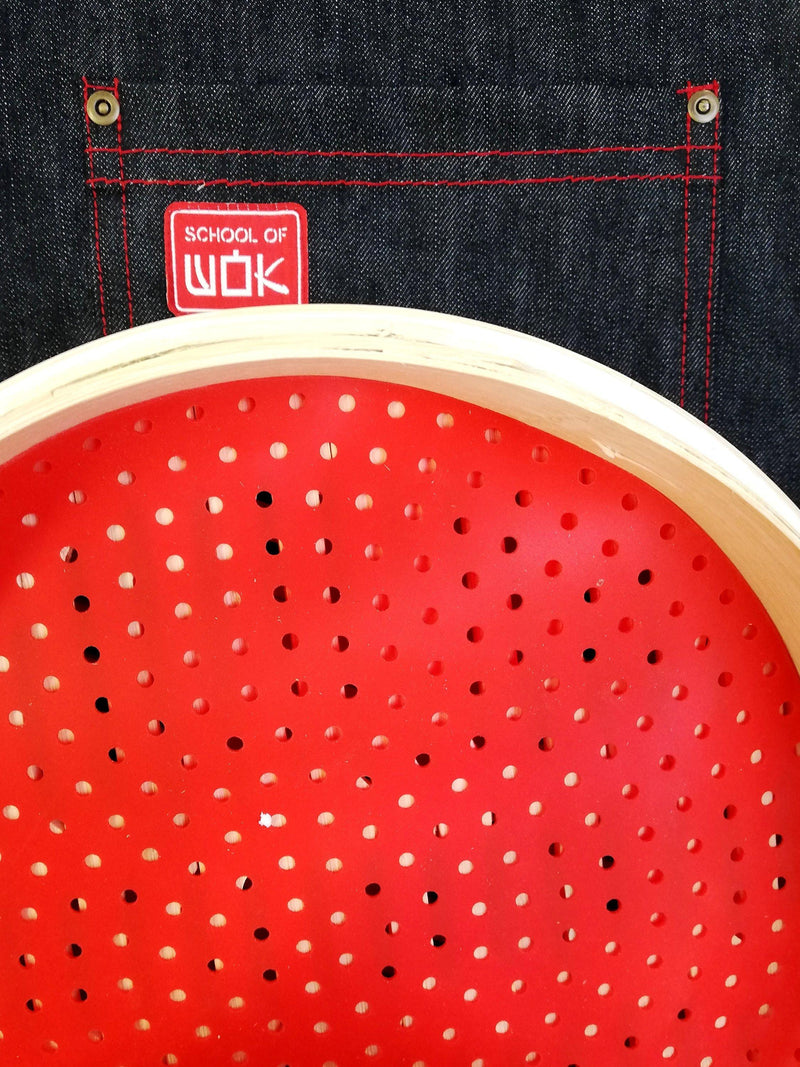 School of Wok round steaming mat 25cm red - British product
