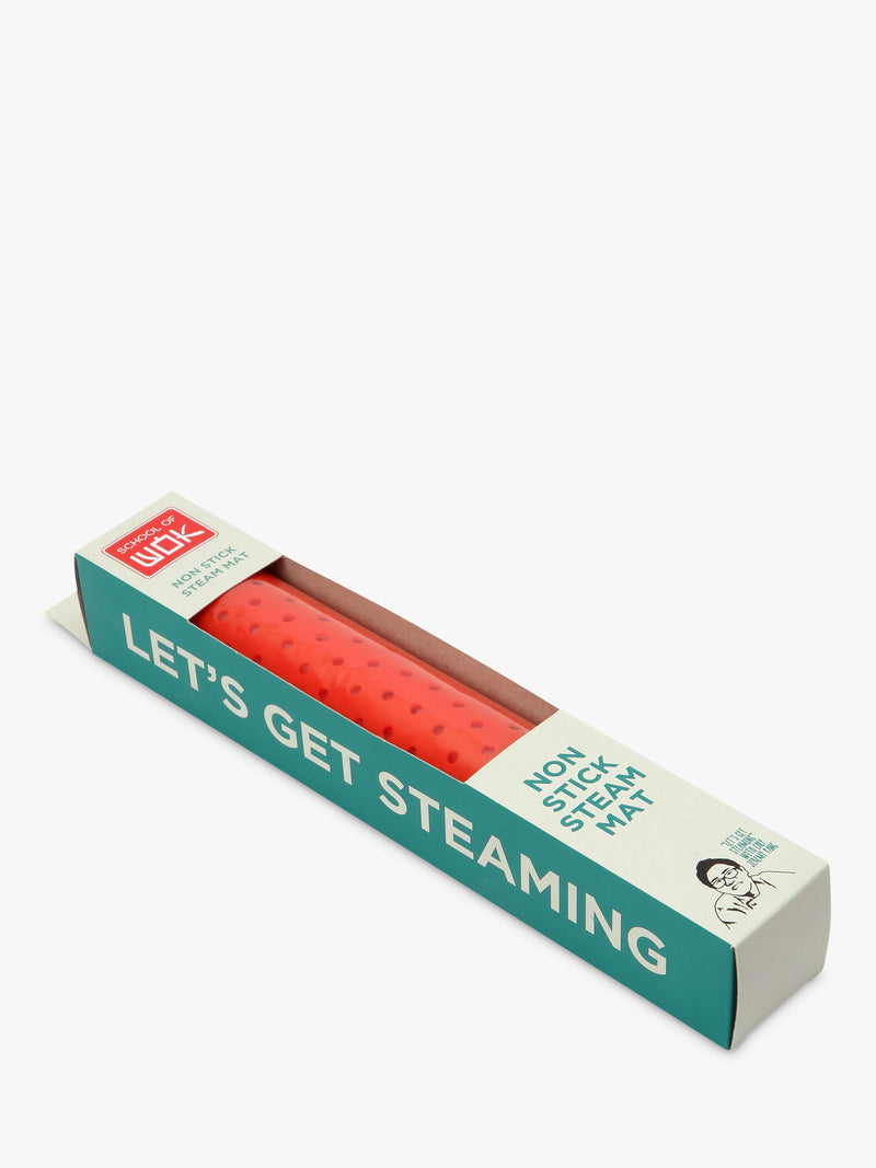 School of Wok round steaming mat 25cm red - British product
