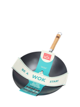 John Lewis School Of Wok Heavy Duty Carbon Steel Non-Stick Wok 30cm- Buy online at McGrocer