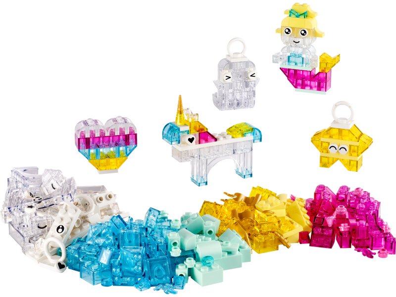 LEGO Magical Transparent Box 340 Pieces, imported from the UK