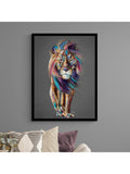 John Lewis 'Pride' lion framed print 104.5x74.5cm (British brand)