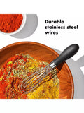 OXO Good Grips mini stainless steel whisk, imported from the UK