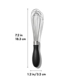 OXO Good Grips mini stainless steel whisk, imported from the UK