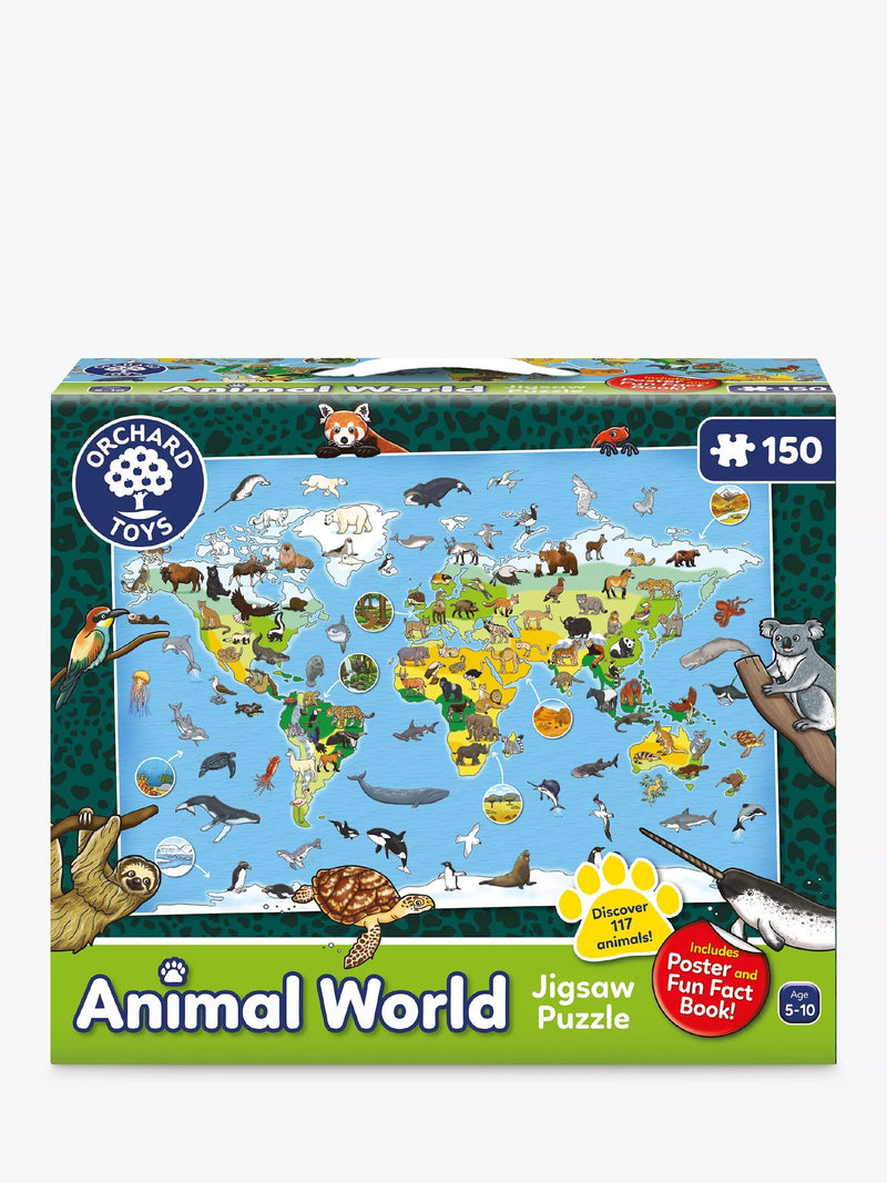 Orchard Toys Animal World jigsaw puzzle 150 pieces, UK version
