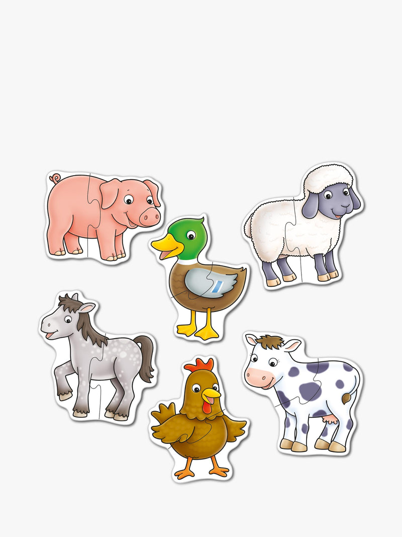 Orchard Toys farmyard animal jigsaw puzzle set, imported from the UK