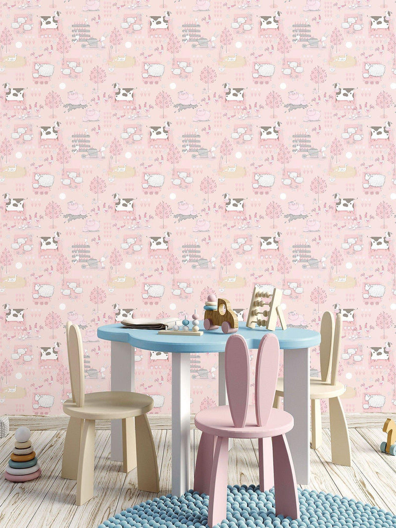ورق حائط Galeri Farmland بحيوانات المزرعة، نسخة المملكة المتحدة